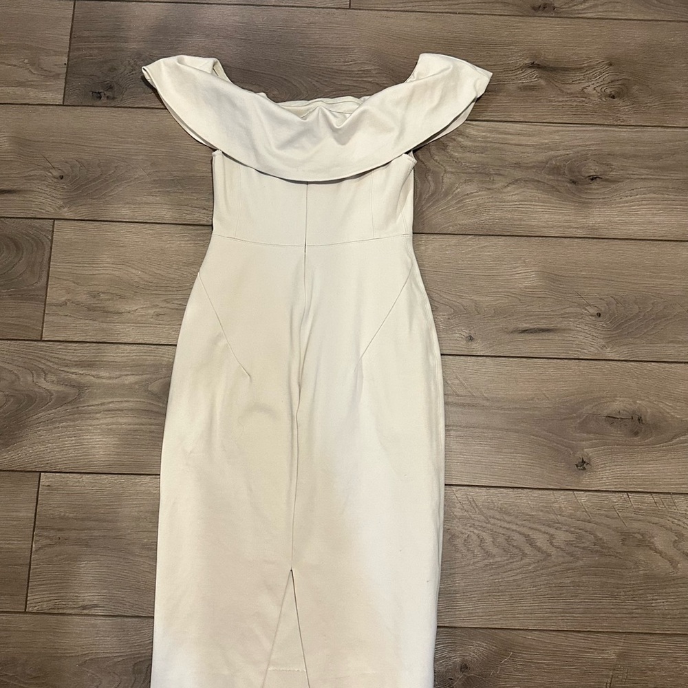 Elegant Off-Shoulder White Dress